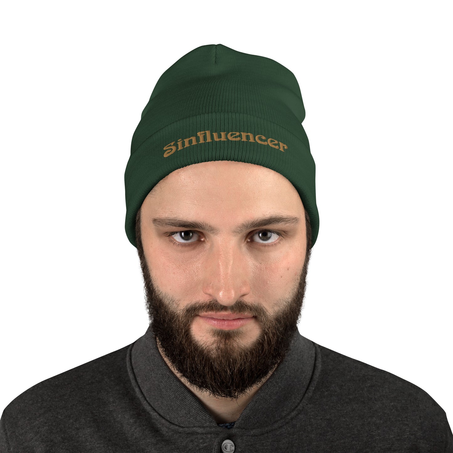 Sinfluencer  Metal Band Embroidered Beanie