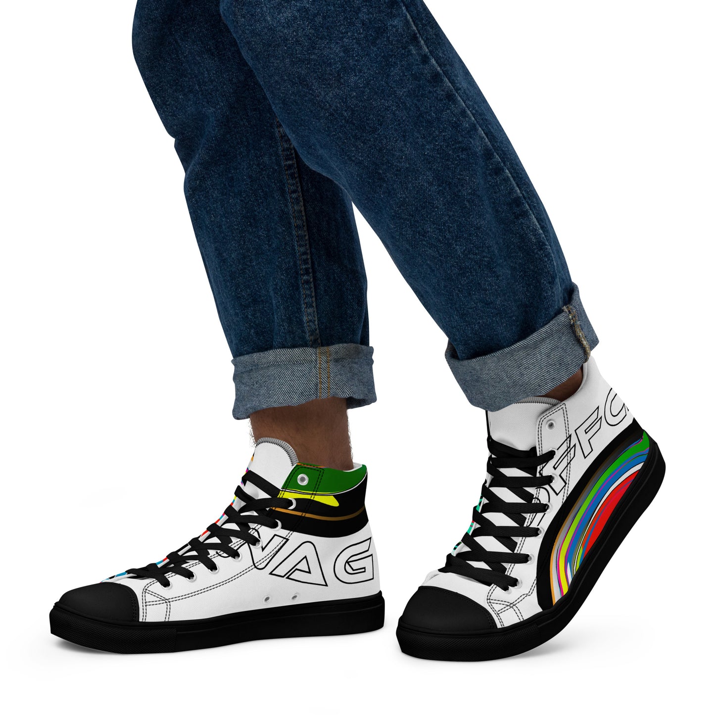 Rif G Official Swag Men’s high top canvas shoes