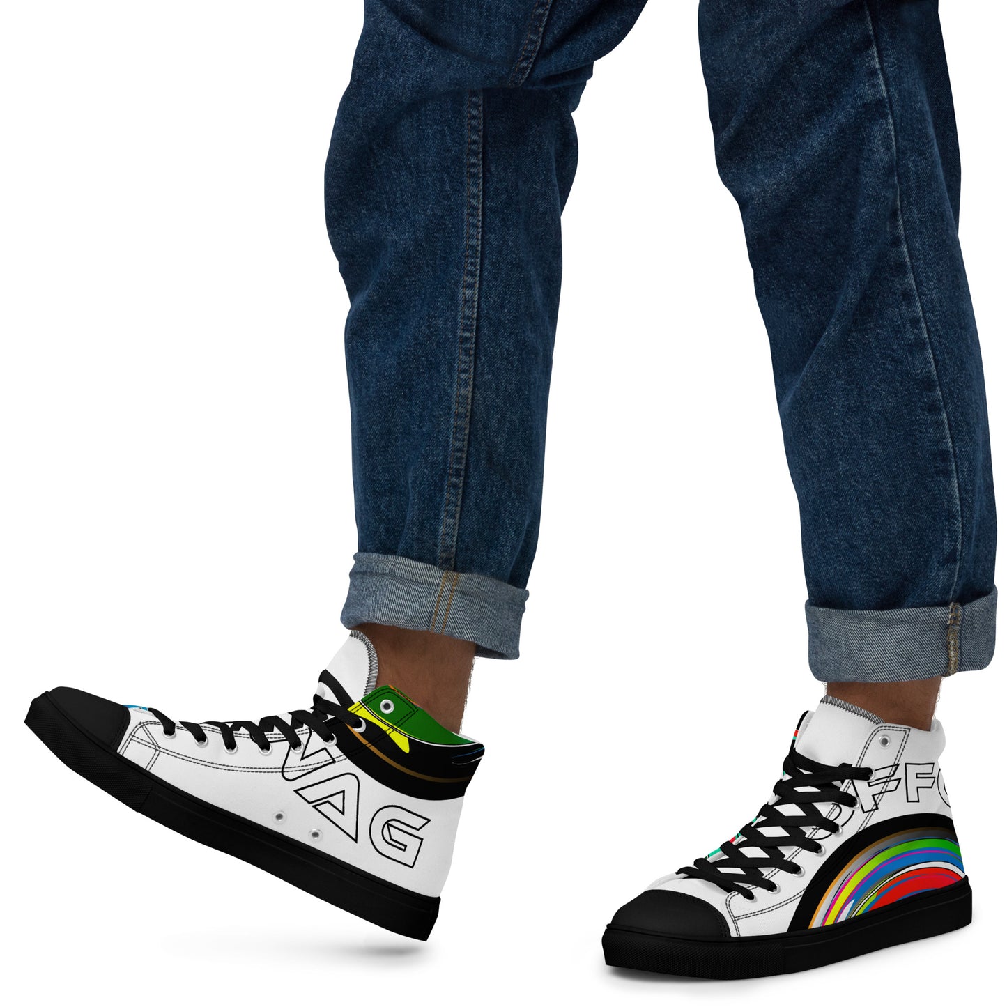 Rif G Official Swag Men’s high top canvas shoes