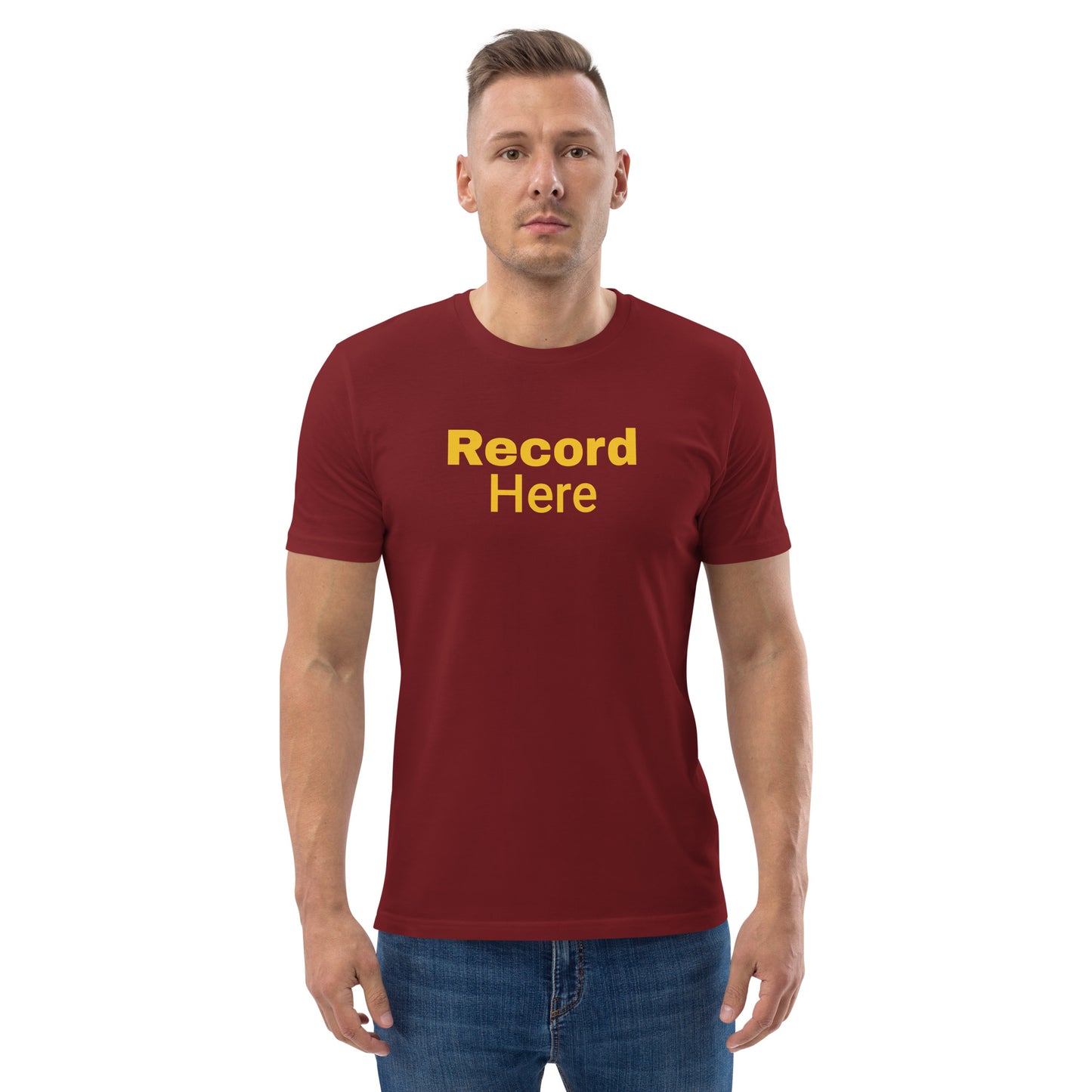 Rif G Official Swag "Record Here " Unisex organic cotton t-shirt