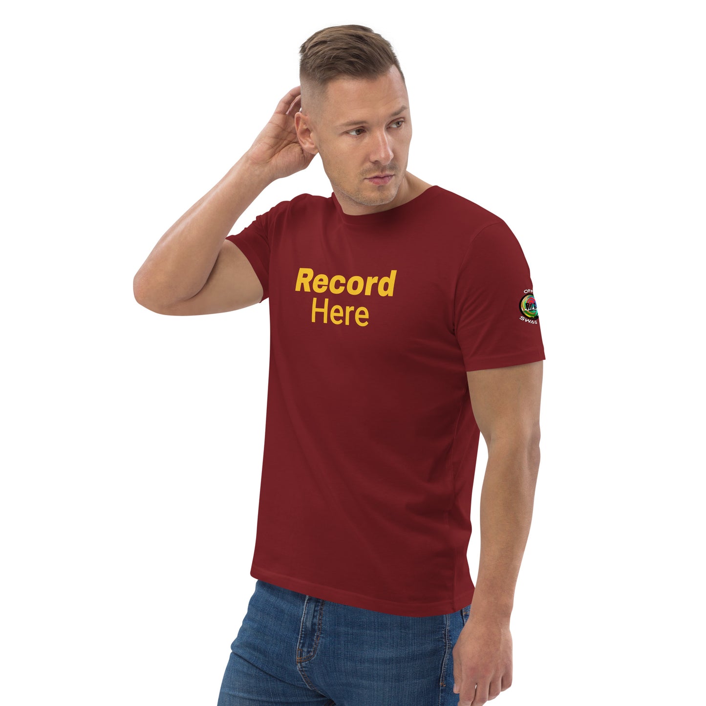 Rif G Official Swag "Record Here " Unisex organic cotton t-shirt