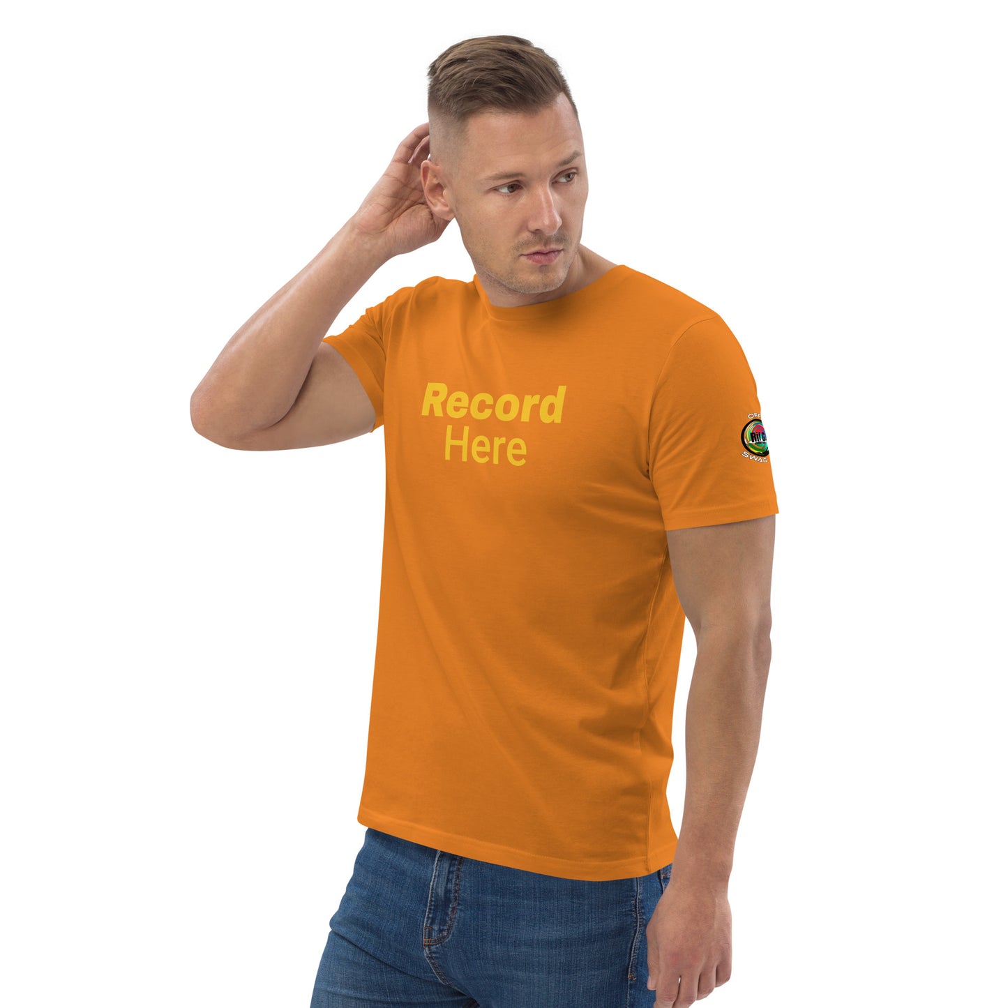 Rif G Official Swag "Record Here " Unisex organic cotton t-shirt