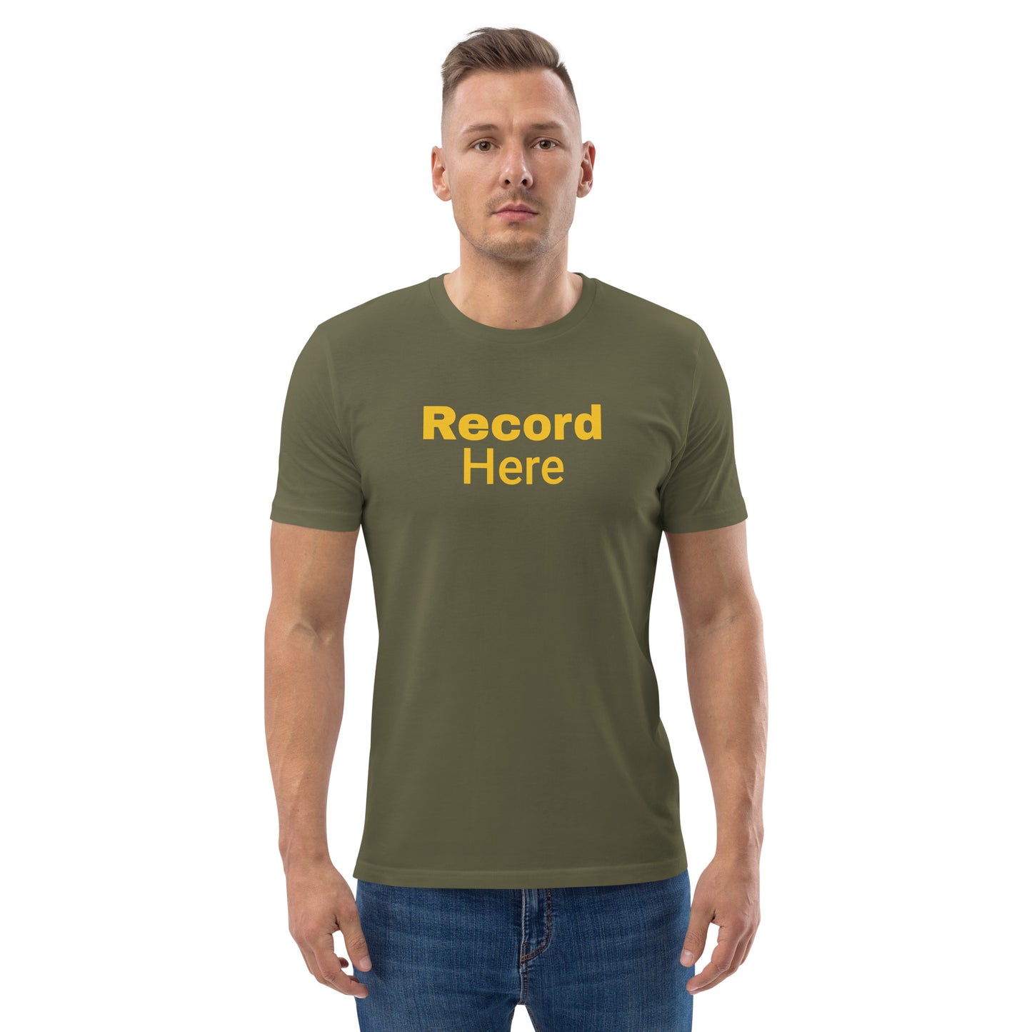 Rif G Official Swag "Record Here " Unisex organic cotton t-shirt