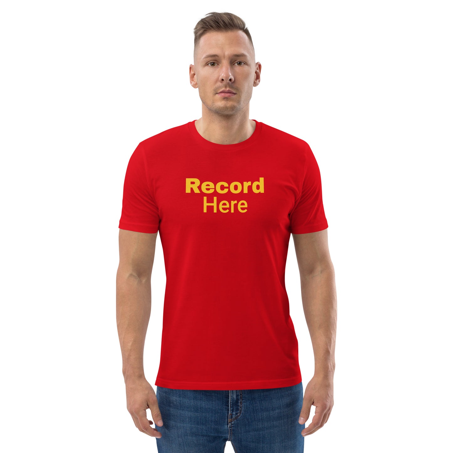 Rif G Official Swag "Record Here " Unisex organic cotton t-shirt