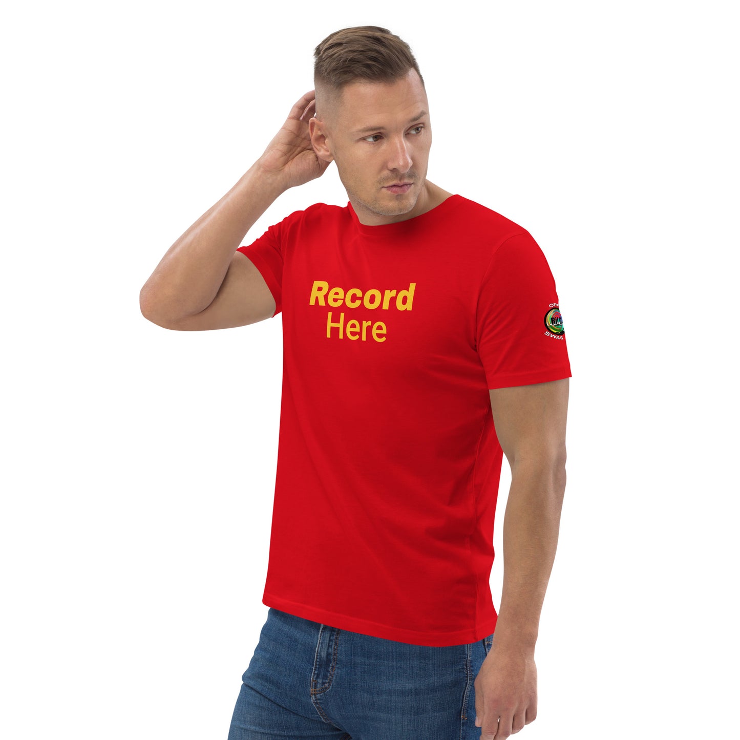 Rif G Official Swag "Record Here " Unisex organic cotton t-shirt