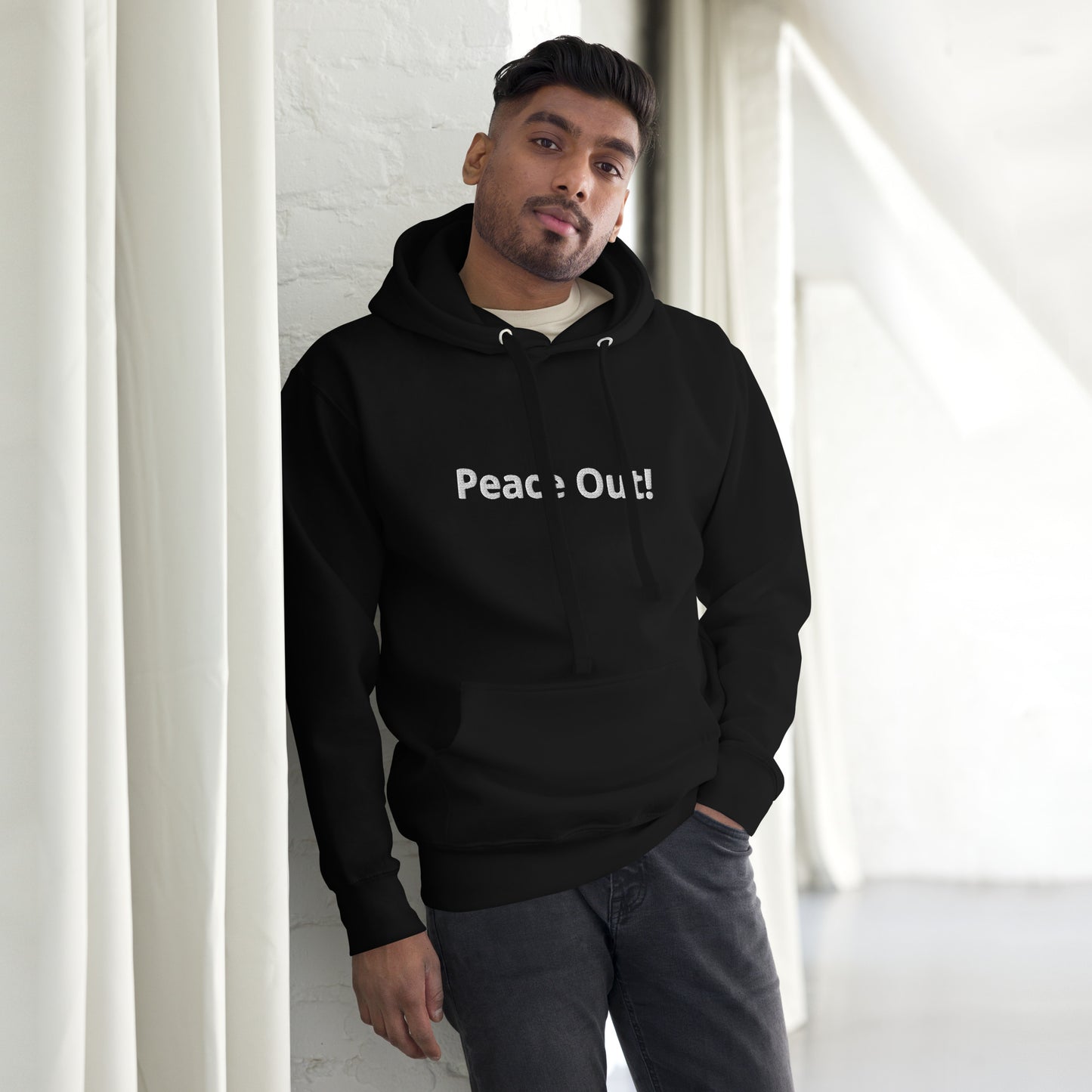 Rif G Peace Out Embroidered Unisex Hoodie