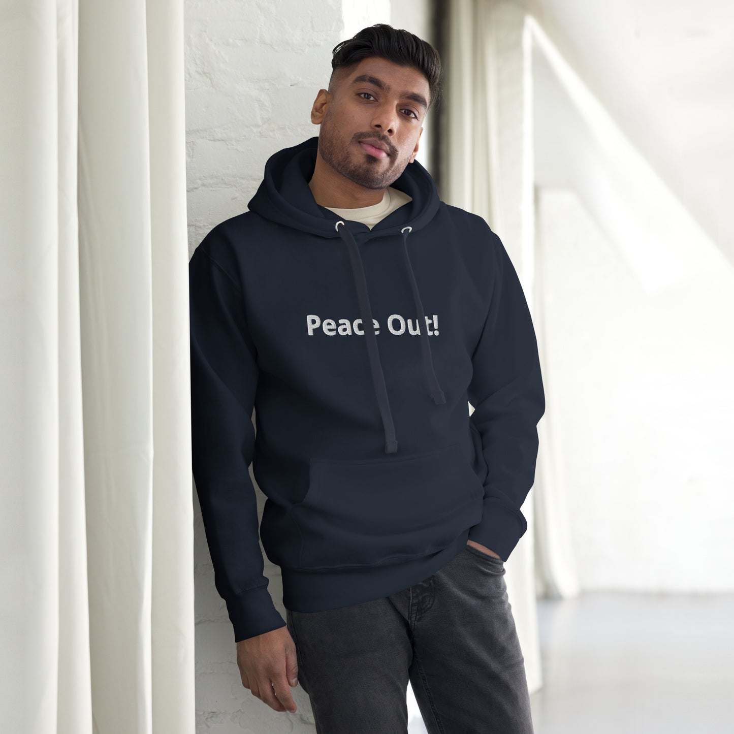 Rif G Peace Out Embroidered Unisex Hoodie