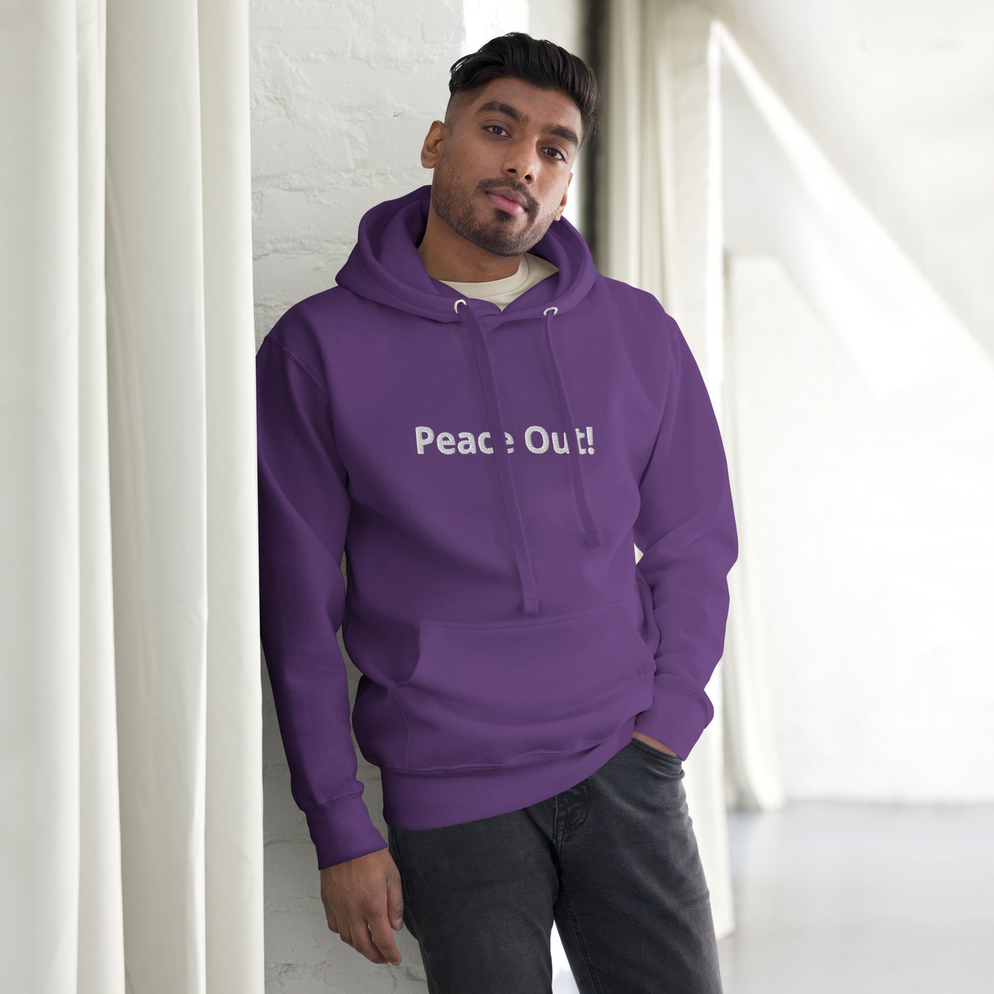 Rif G Peace Out Embroidered Unisex Hoodie